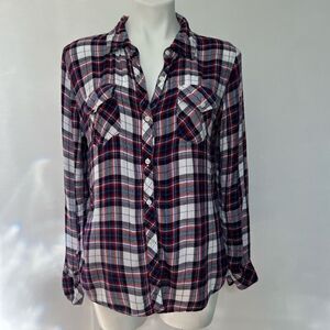 Rails Rayon Plaid Flannel Button Down